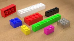 LEGO TYPE BLOCKS 3D model