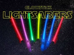 Lightsabers with glow sticks