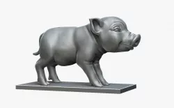Little Baby Mini Pig  3D print model