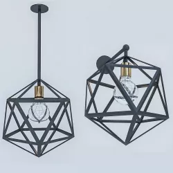 Loft Lamp Low-poly  3D model