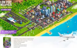Low Poly Megapolis City Premium Pack  Low-poly  3D model