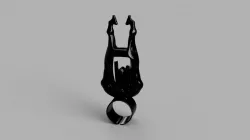 Maleficent Ring Movie Replica Second Version 3D print model