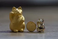 Maneki Neko cute chubby japanese lucky cat 3D print model