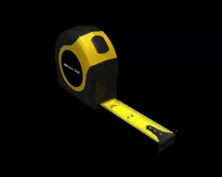 Measuring metal Tape Low-poly  3D model