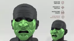 Mempo Japanese Mask 3D print model