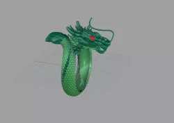Men Dragon ring 3d print model 3D print model