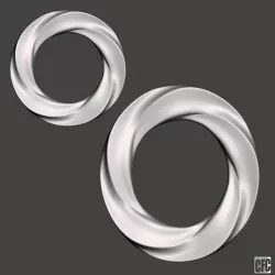 Minimalist frame for mirror or picture - 3d model for CNC 3D print model