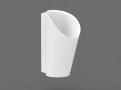 Modern Ceramic Urinal Low-poly  3D model