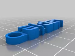 My Customized Message Keychain