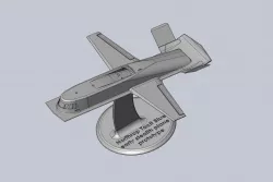 Northrop Tacit Blue Early US Stealth Plane Prototype 3D print model