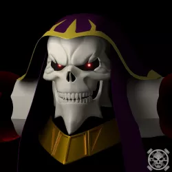 Overlord Ainz Ooal Gown head 3D print model