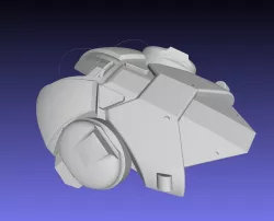 Overwatch Brigitte Armor Backpack 3D print model