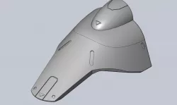 Overwatch Brigitte Left Leg Armor 3D print model