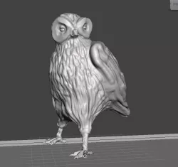 Owl figure 3D print model
