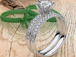 Pave Diamond Band 3D print model