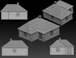 Peasant hut  3D print model