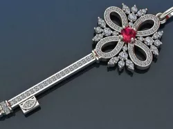 Pendant Keys with diamonds and other 3D print model