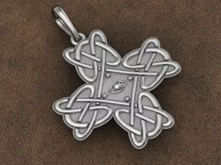Pendant model Celtic cross by tattoo 3D print model