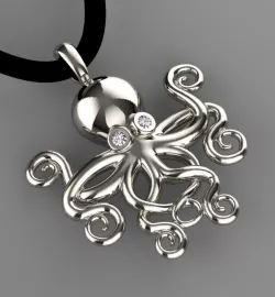 pendant octopus 3D print model