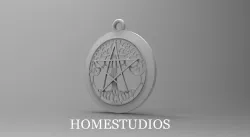 PENDANT TREE AND STAR 3D print model