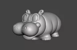 PIPPO HIPPO Hugghies Lines mascot  3D print model