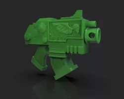 Pistol Warhammer 40K 3D print model