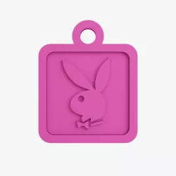Playboy keychain 3D print model