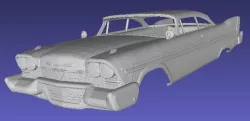 Plymouth Grand Sport Fury 1958 Printable Body Car 3D print model