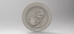 popeye cribbage board 3D print model
