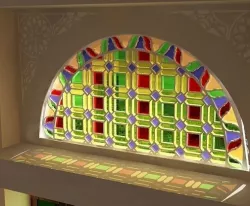 Qamaria stained glasses windows - Yemen Low-poly  3D model