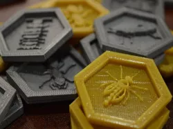 Recessed Hive Tiles with Mosquito, Ladybug, and Pillbug Expansions