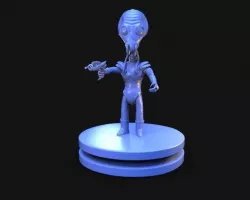 Retro Alien 1950 3D print model