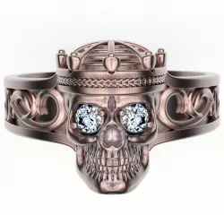 Ring Crowned Skull  3D print model