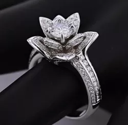 Ring flower 3D print model