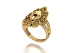 Ring flower design 3D print model