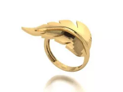 ring leaf design 3D print model