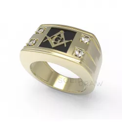 Ring Men Masonry Ring 3D print model 3D print model
