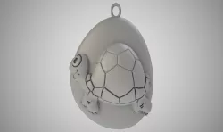 Rock Turtle Necklace 3D print model