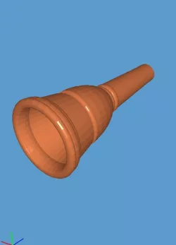 Schaller 1-L Trombone Mouthpiece 3D print model
