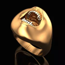 Scream ring 3D print model