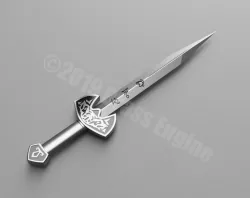 Shadowhunters - Clary Fray Kindjal Dagger - Variation 2 3D print model