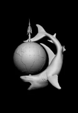 Shark globe 3D print model