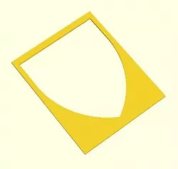 shield template set for drawing 10mm to 150mm 3D print model