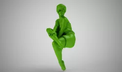 Short Hair Woman 3D print model