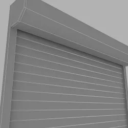 Shutter Low-poly  3D model