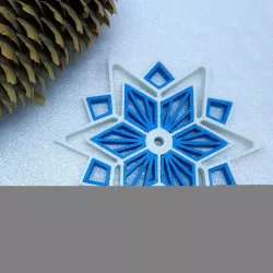 Snowflake star  3D print model