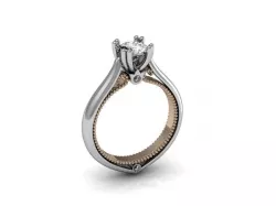 solitaire fashion diamond  3D print model