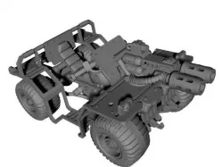 Space quad 3D print model