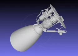 Space-X Raptor BFR Engine Simplified Printable Model 3D print model