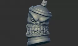 Spray paint 3D print model